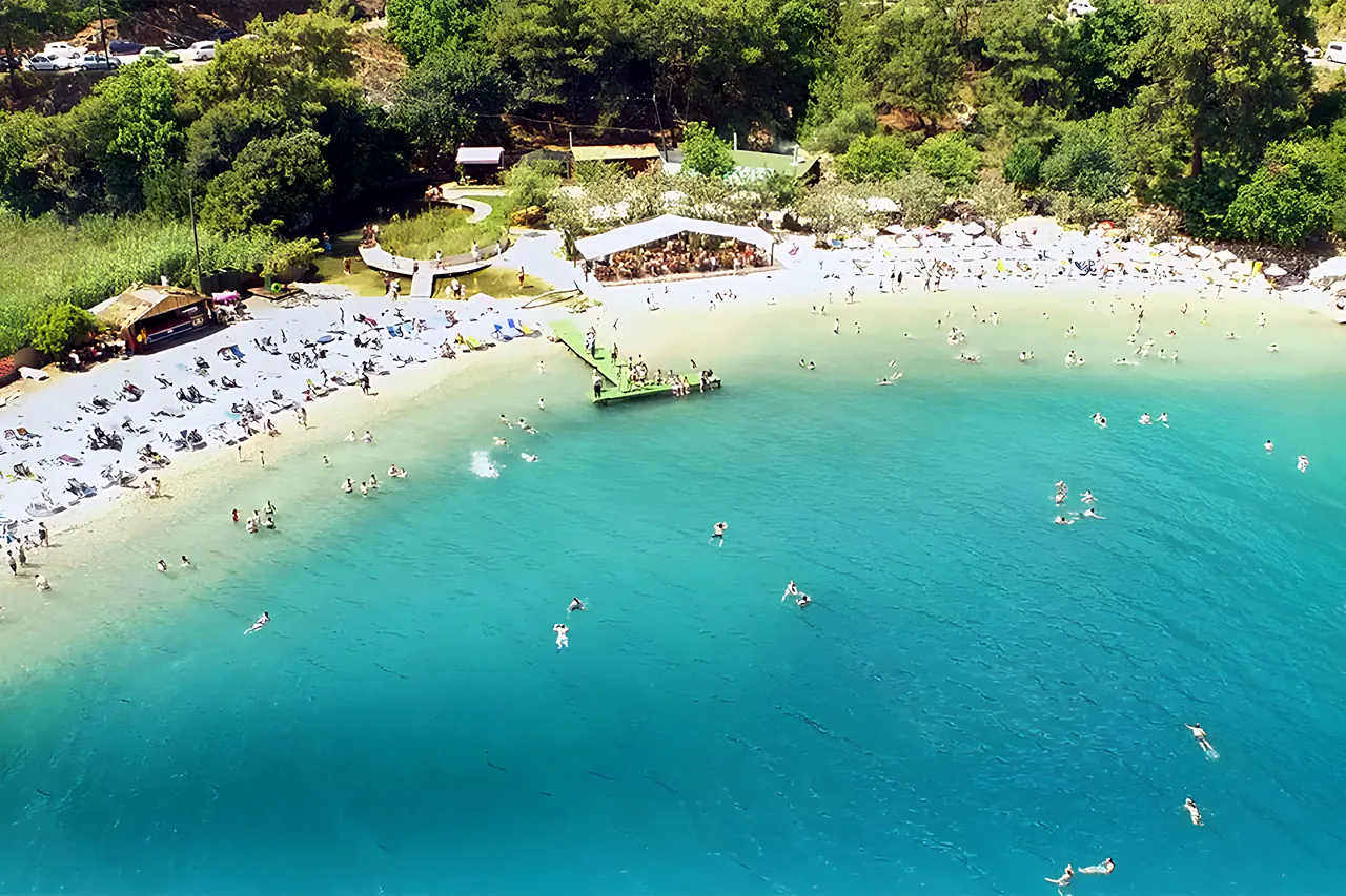 Akyaka plajı havadan